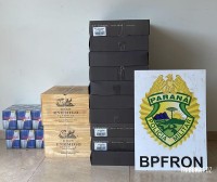 BPFRON apreende bebidas estrangeiras em Santo Antônio do Sudoeste