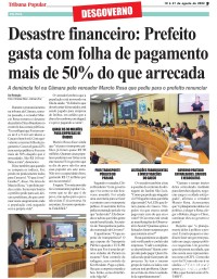 Prefeito ignora e desrespeita vereadores da sua própria base de governo na Câmara