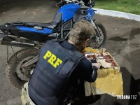 PRF prende motociclista que tentou fugir em meio a uma plantação em Santa Terezinha de Itaipu