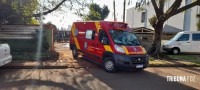 Trabalhador é socorrido pelo Corpo de Bombeiros após acidente de trabalho na Vila Yolanda