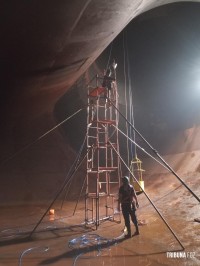 Técnicos da Itaipu concluem reparos no tubo de sucção da Unidade Geradora 06