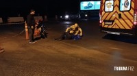 Siate socorre motociclista após colisão na Av. das Cataratas