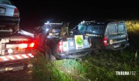 PF,  PC e PM apreendem veículo com 677 Kg. de maconha em Itaipulândia