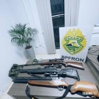 BPFRON prende homem e apreende armas e munições em Barracão