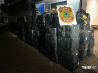 Policia Federal apreende caminhão com 1.985 Kg de maconha em Céu Azul