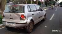 Bombeiros socorrem duas vítimas após colisão traseira na Av. J.K.