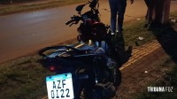 Siate socorre motociclista após colisão no Rua Sergio Gasparetto