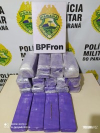 BPFRON apreende mala contendo maconha em ônibus na cidade de  Santa Terezinha de Itaipu 