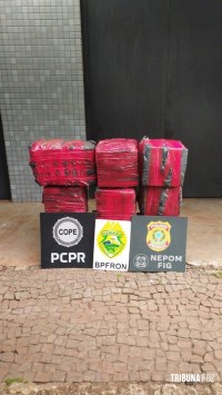 PF e PM apreendem fardos de maconha às margens do Lago de Itaipu em Itaipulândia