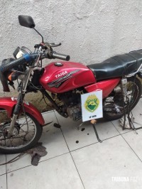 Policia Militar recupera motocicleta furtada no Parque Imperatriz