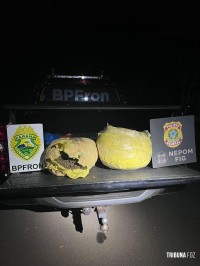 PF e BPFRON apreendem 14,3 Kg de maconha em Foz do Iguaçu