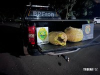 PF e BPFRON apreendem 14,3 Kg de maconha em Foz do Iguaçu