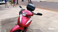 Motociclista é socorrido pelo Siate após colisão no Bairro Campos do Iguaçu