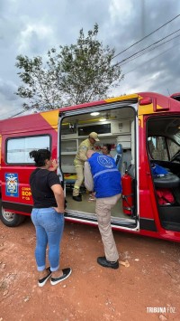 Criança de dois anos é socorrido pelo Siate após se ferir com vidro no Portal da Foz