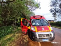 Homem fica ferido após tombar caminhão em Marechal Cândido Rondon