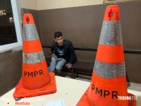 Guarda Municipal prende homem que teria furtado cones da PM