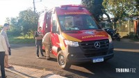 Siate socorre ciclista após colisão no Porto Meira