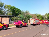 Corpo de Bombeiros socorre vítima que caiu na cachoeira do Jardim Cataratas