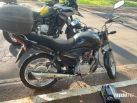 ROCAM recupera moto roubada que estava estacionada no pátio do Hospital Municipal