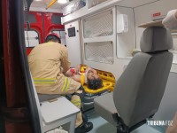 Ciclista é socorrido pelo Siate após queda na Av. General Meira