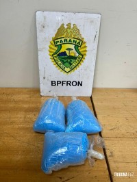 BPFRON apreende 3 Kg de  substância análoga a metanfetamina em Foz do Iguaçu 