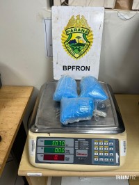 BPFRON apreende 3 Kg de  substância análoga a metanfetamina em Foz do Iguaçu 