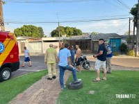 Siate socorre duas vítimas após colisão no Bairro Portal da Foz