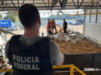 Polícia Federal apreende 5.426 Kg de maconha em carretas provenientes do Paraguai