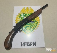 Arma de fogo é apreendida em situação de violência doméstica em Itaipulândia