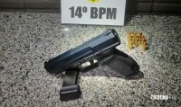 Policia militar prende homem com pistola 9mm no centro de Foz do Iguaçu 