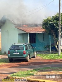 Curto-circuito em ventilador provoca incêndio a residência em Santa Helena