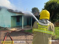 Curto-circuito em ventilador provoca incêndio a residência em Santa Helena