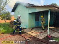 Curto-circuito em ventilador provoca incêndio a residência em Santa Helena