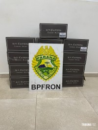 BPFRON apreende bebidas estrangeiras em Santo Antônio do Sudoeste