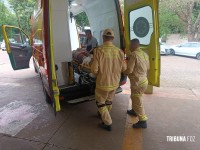 Siate socorre vítima de acidente de trânsito em cima da Ponte da Amizade