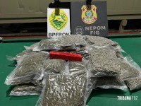 BPFRON e Polícia Federal apreendem drogas em Foz do Iguaçu