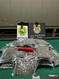 BPFRON e Polícia Federal apreendem drogas em Foz do Iguaçu