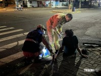 Siate socorre ciclista após colisão no Bairro Morumbi