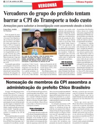 Vereadores do grupo do prefeito tentam barrar a CPI do Transporte a todo custo