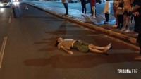 Siate socorre pedestre que foi atropelado por moto na Av. Morenitas