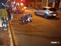 Siate socorre pedestre que foi atropelado por moto na Av. Morenitas