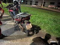 Siate socorre motociclista que voltava do trabalho após colisão na BR-277