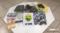 Policia Militar detém duas pessoas por posse de maconha na Vila Carimã