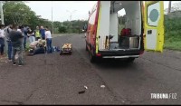 Motociclista é socorrido pelo Siate após colisão na Av. Beira Rio