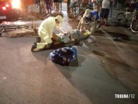 Motociclista fica gravemente ferido após colisão no Porto Meira
