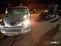 Motociclista fica gravemente ferido após colisão no Porto Meira