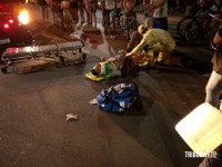 Motociclista fica gravemente ferido após colisão no Porto Meira