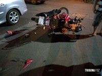 Motociclista fica gravemente ferido após colisão no Porto Meira