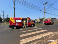 Siate socorre motociclista após colisão no Jardim Copacabana