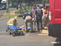 Siate socorre motociclista após colisão no Jardim Copacabana